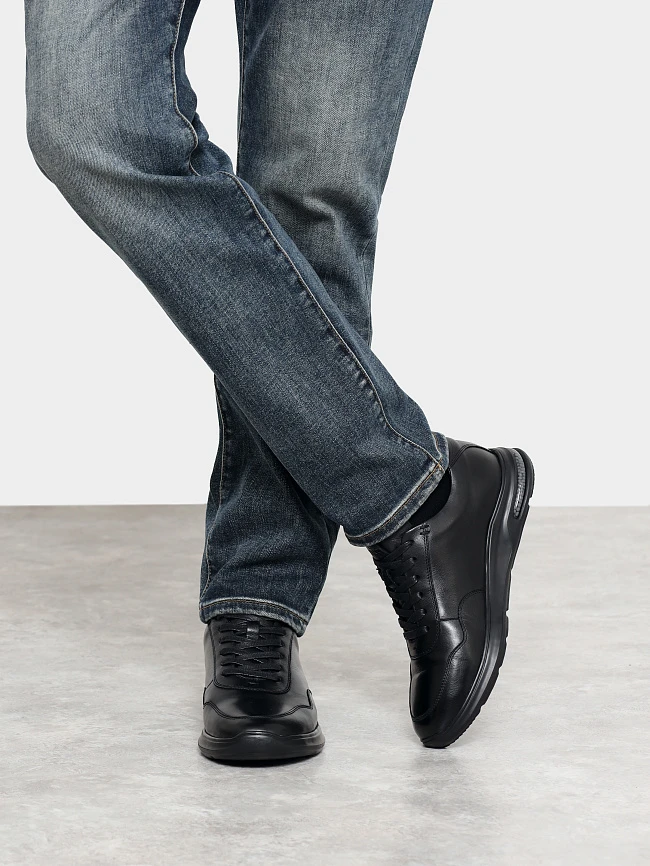 Кроссовки мужские зимние, цвет черный, натуральная кожа M1782598M | 9