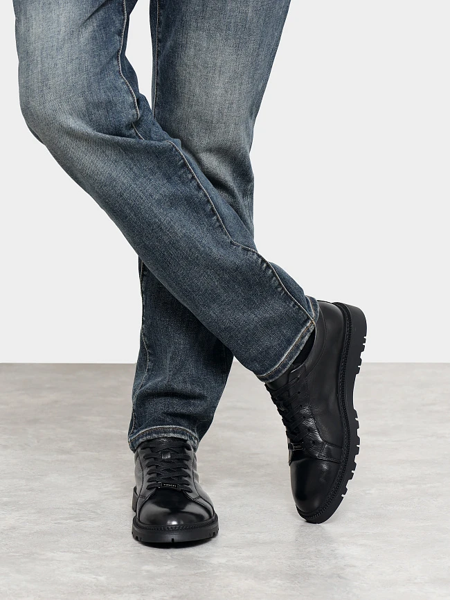 Кеды мужские демисезонные, цвет черный, натуральная кожа M1782560 | 9