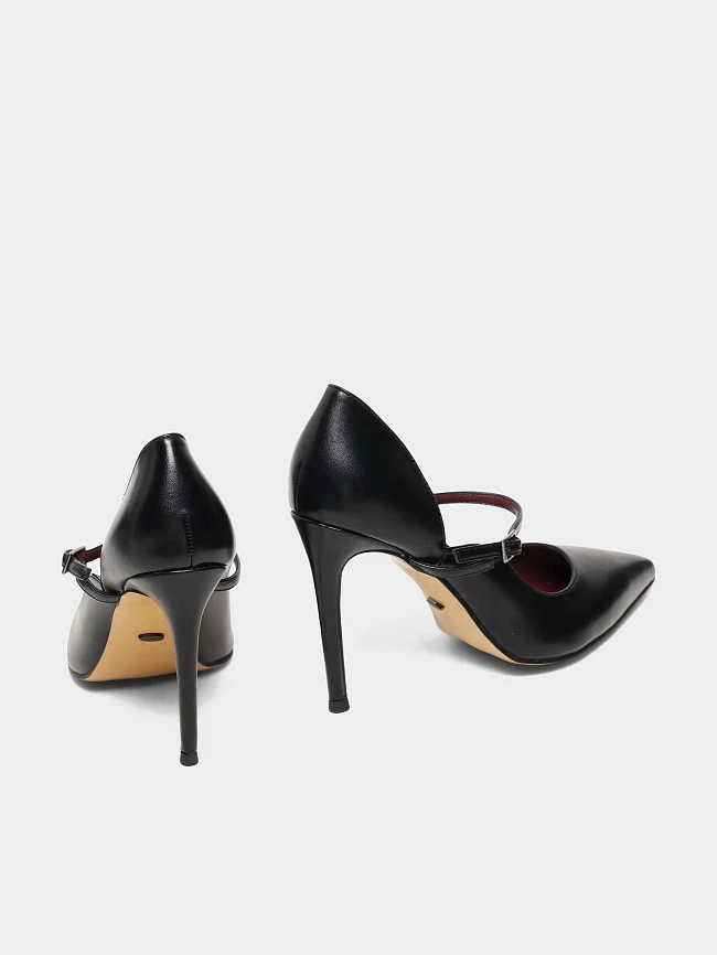 Туфли женские всесезонные, цвет черный, искусственная кожа 6550348 | 3