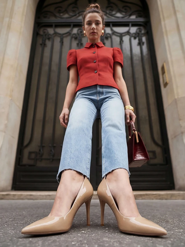 Туфли женские всесезонные, цвет бежевый, натуральная лаковая кожа 497556 | 10