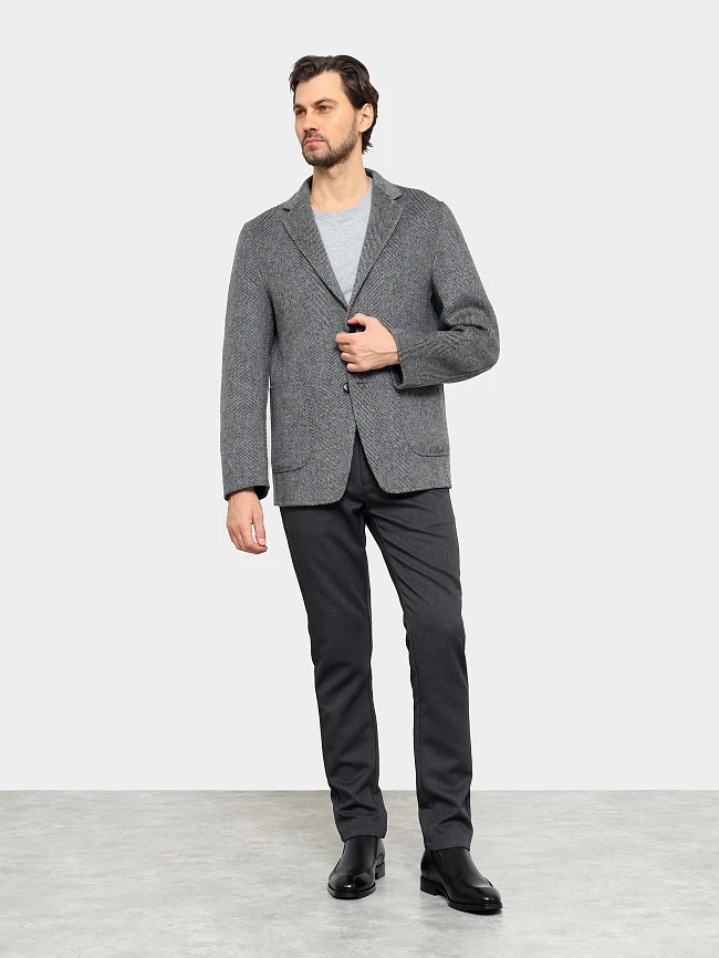 Ботинки мужские демисезонные, цвет черный, натуральная кожа M1023001 | 12