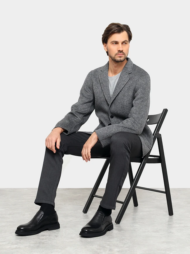 Туфли мужские всесезонные, цвет черный, натуральная кожа M1022902 | 11