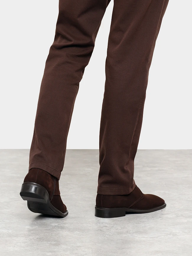 Ботинки мужские демисезонные, цвет коричневый, натуральный велюр M1022970 | 8