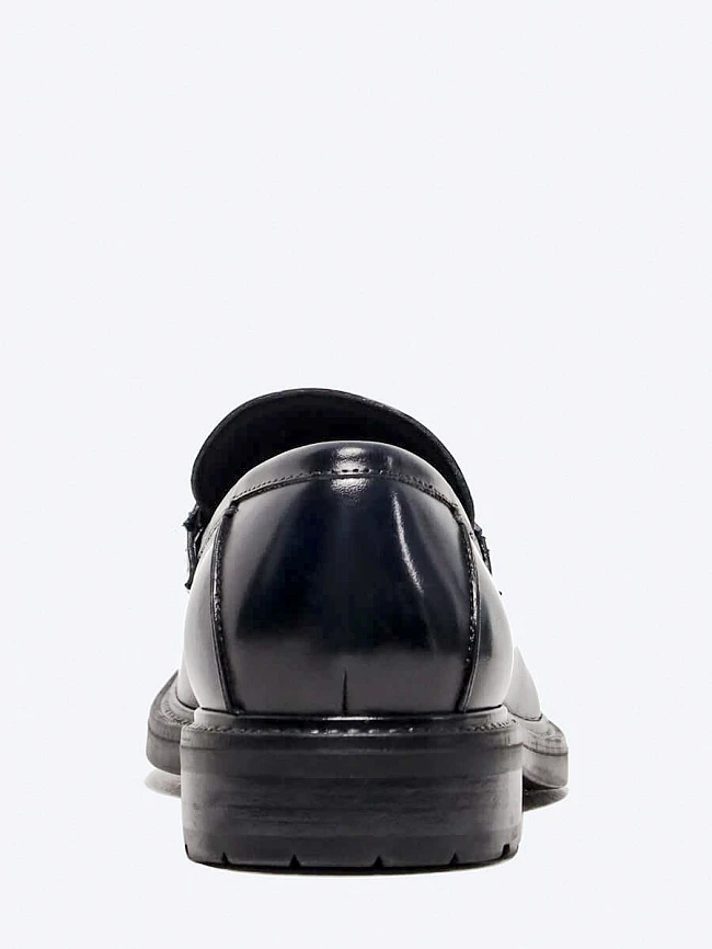 Лоферы мужские всесезонные, цвет синий, натуральная кожа M1022491 | 5