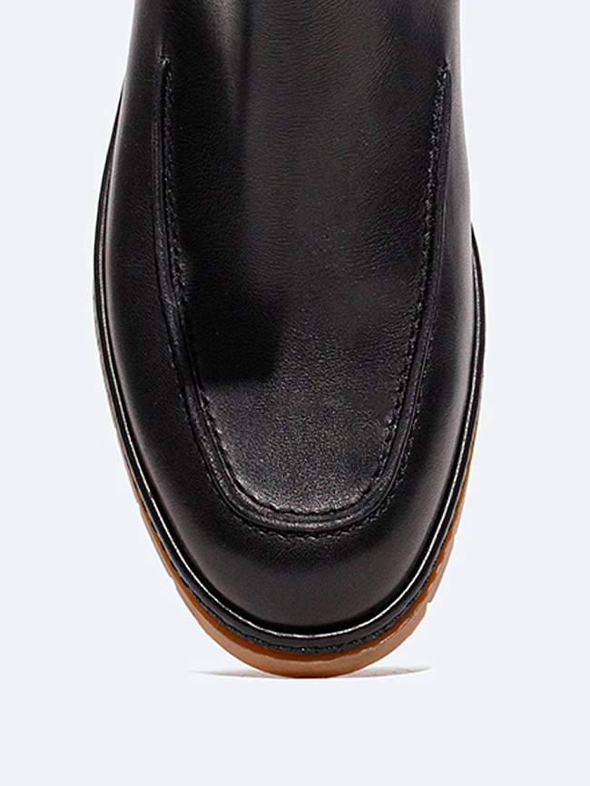 Ботинки женские демисезонные, цвет черный, натуральная кожа 1821564 | 4