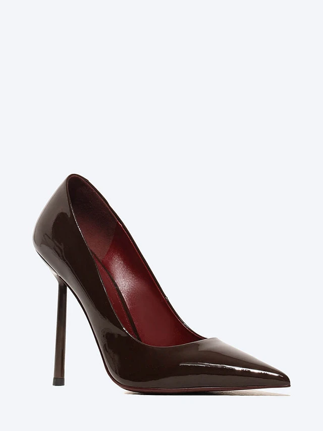 Туфли женские всесезонные, цвет мокко, натуральная лаковая кожа 497019 | 1