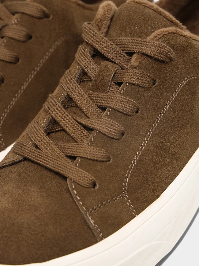 Кеды женские демисезонные, цвет мокко, натуральный спилок 3630313 | 5