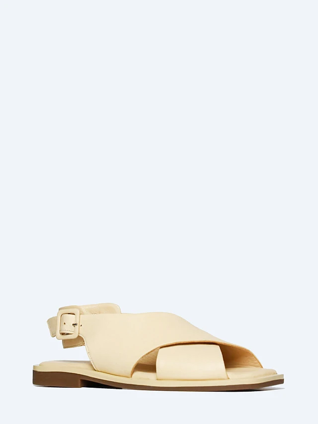 Сандалии женские летние, цвет бежевый, натуральная кожа 1221136 | 1