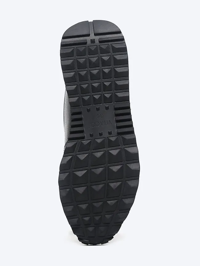 Кроссовки женские демисезонные, цвет черный, натуральная кожа 1013522 | 6