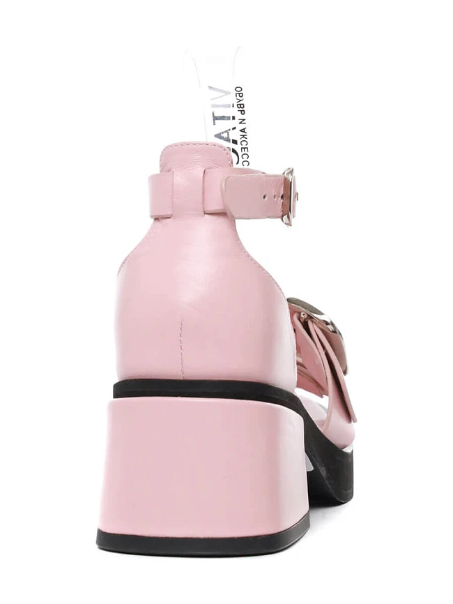 Босоножки 141766 женские цвет розовый, натуральная кожа 141766          | 5