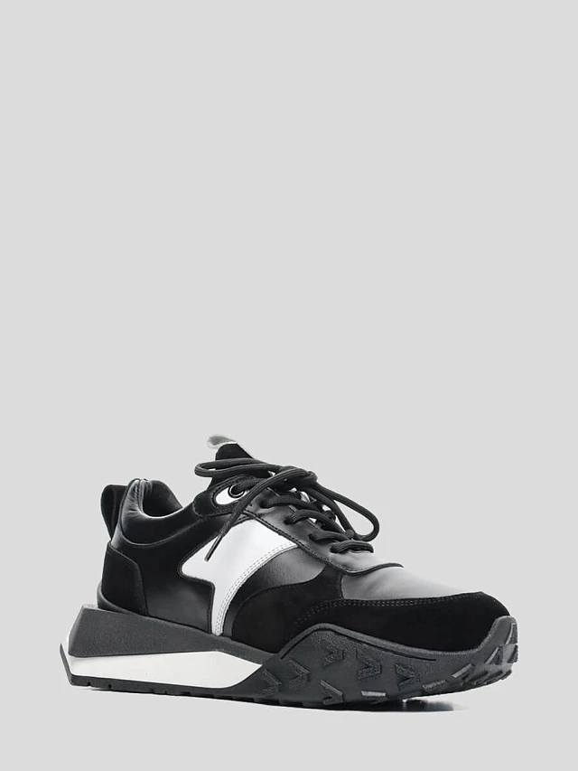 Кроссовки женские демисезонные, цвет черный, натуральная кожа 1221288 | 1