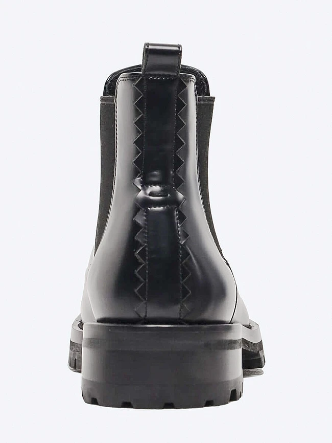 Ботинки мужские демисезонные, цвет черный, натуральная кожа M1022530 | 5