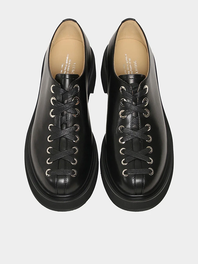 Полуботинки женские всесезонные, цвет черный, натуральная кожа 1821110-1 | 4