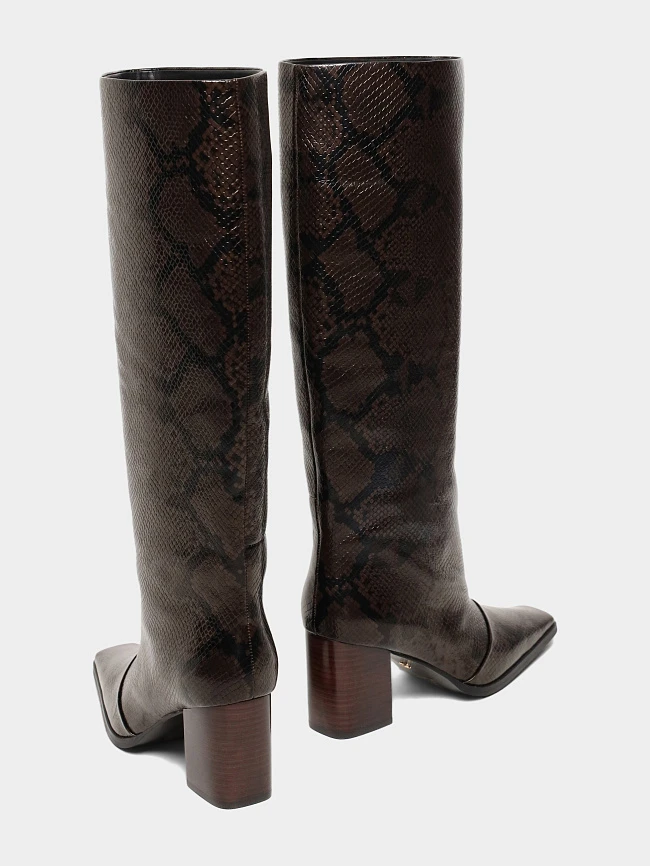 Сапоги женские демисезонные, цвет коричневый, натуральная кожа 1494785 | 3