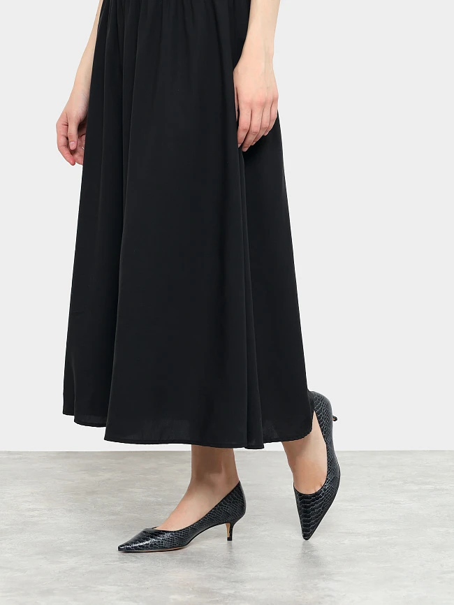 Туфли женские всесезонные, цвет графитовый, искусственная кожа 6550342 | 7