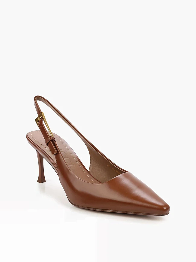 Туфли женские летние, цвет рыжий, натуральная кожа 1494322 | 3