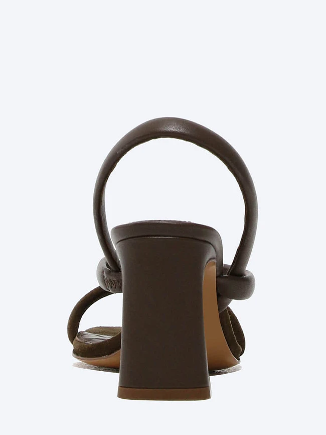 Босоножки женские летние, цвет коричневый, натуральная кожа/натуральный велюр 1493435 | 5