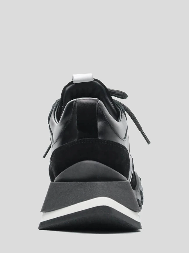 Кроссовки женские демисезонные, цвет черный, натуральная кожа 1221288 | 7