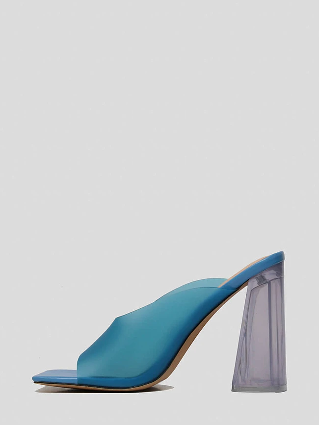 Сабо женские летние, цвет синий, силикон 1398019 | 3