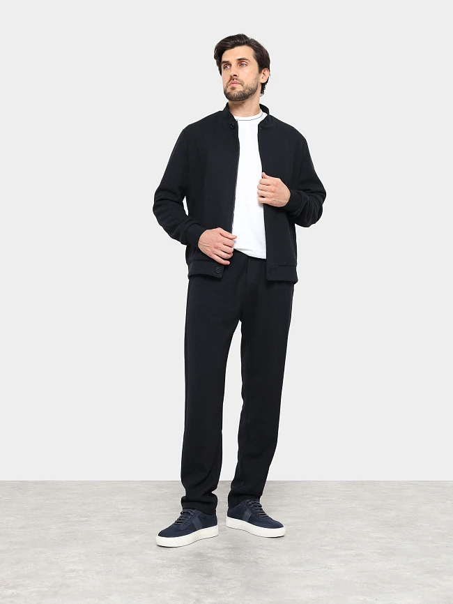 Кеды мужские демисезонные, цвет синий, натуральная кожа/натуральный спилок M253697-1 | 10