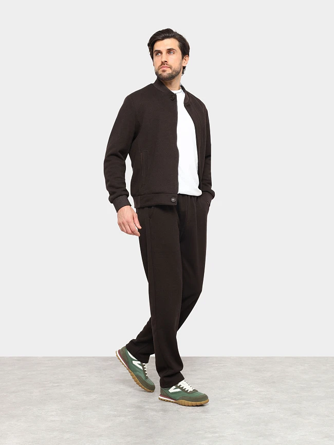 Кроссовки мужские демисезонные, цвет хаки, натуральная кожа/натуральный спилок M03033 | 10