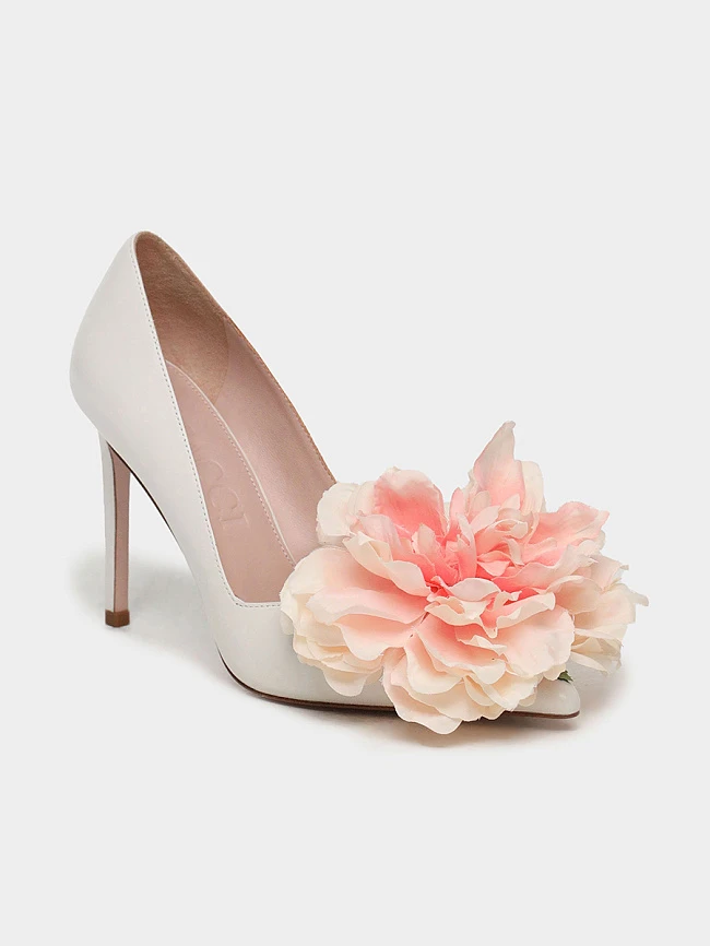 Туфли женские всесезонные, цвет белый, натуральная кожа 1494936F | 2