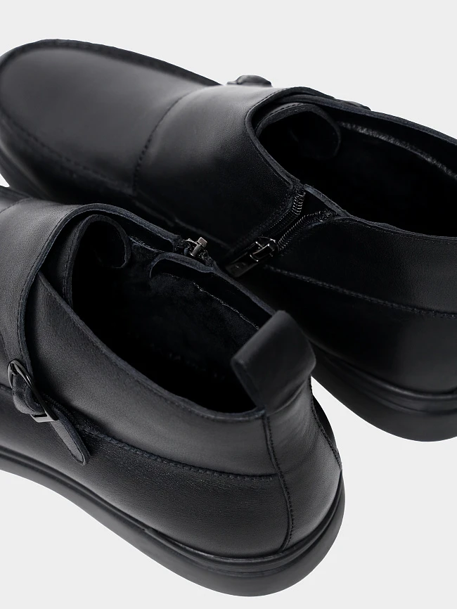 Ботинки мужские зимние, цвет черный, натуральная кожа M801218M | 6