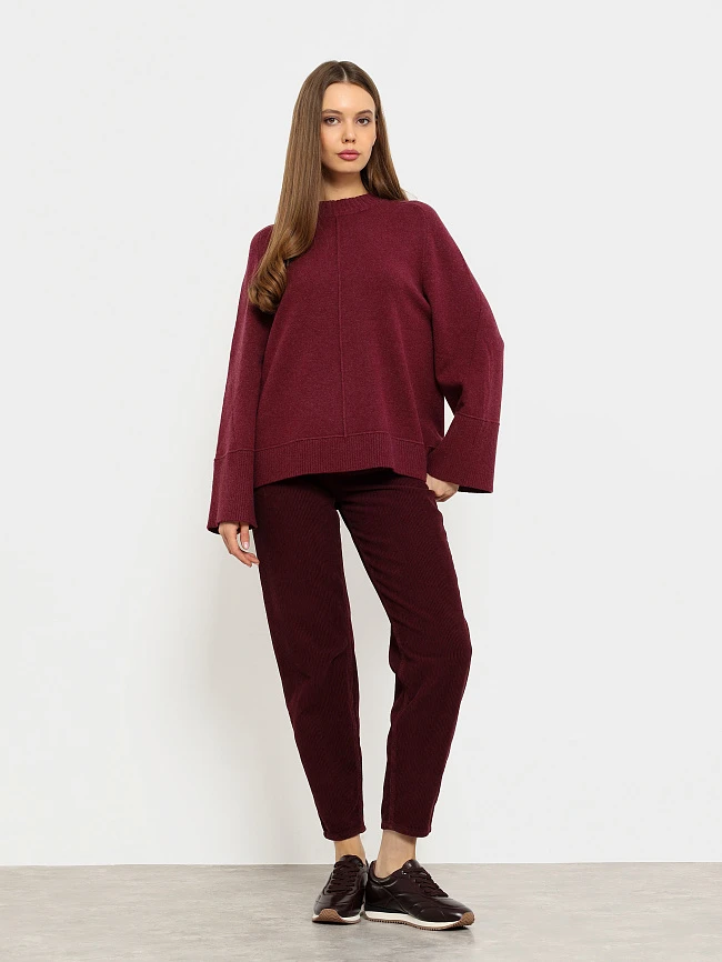 Кроссовки женские демисезонные, цвет бордовый, натуральная кожа 1013740 | 8