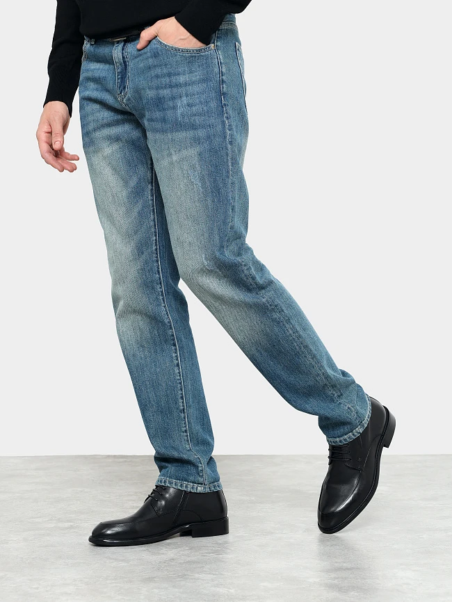 Ботинки мужские демисезонные, цвет черный, натуральная кожа M1022989 | 7