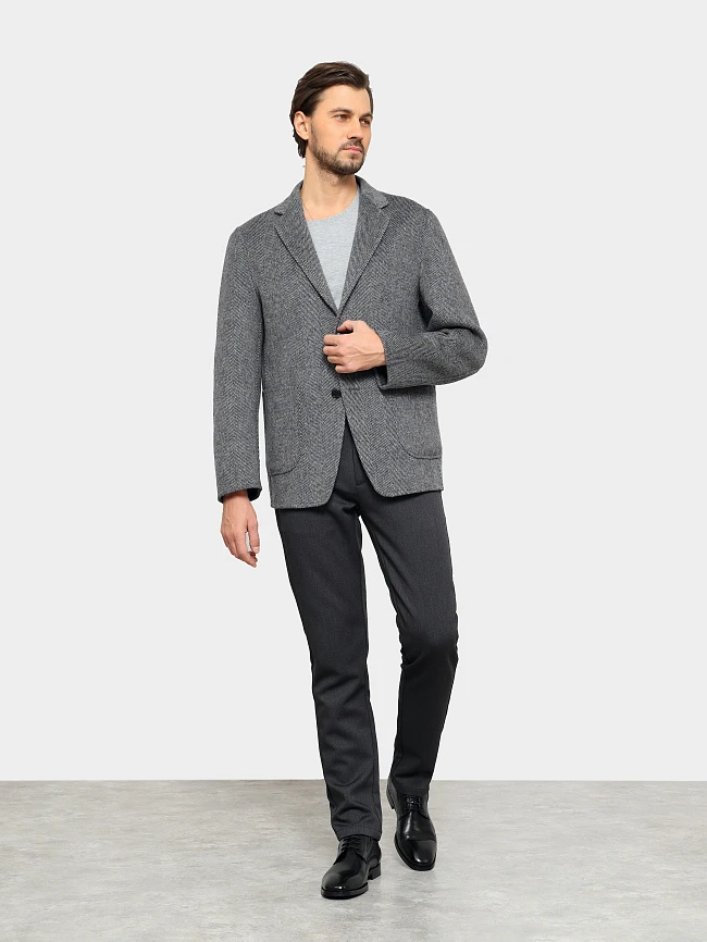 Полуботинки мужские всесезонные, цвет черный, натуральная кожа M1022940 | 12