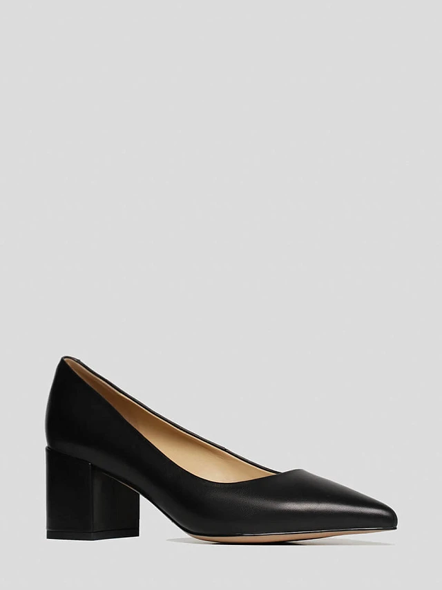 Туфли женские всесезонные, цвет черный, натуральная кожа 494734 | 1