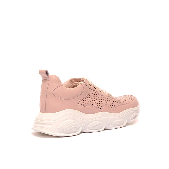 Кроссовки 1842246 женские цвет розовый, натуральная кожа 1842246         | 3