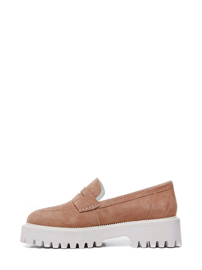 Лоферы 1012372 женские цвет мокко, натуральный велюр 1012372         | 3