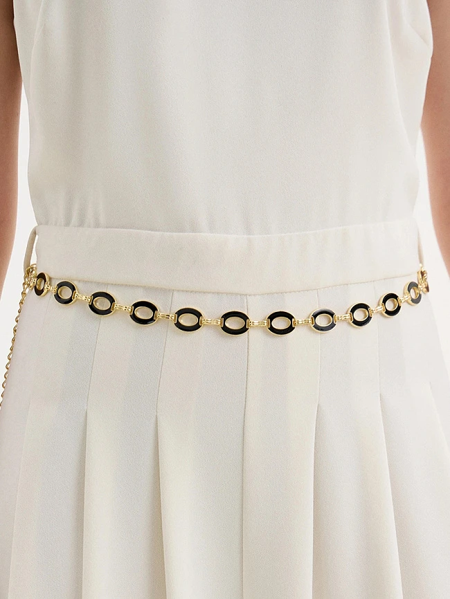 Ремни DSH01-28-110 женские цвет золотой, металл DSH01-28-110 | 4