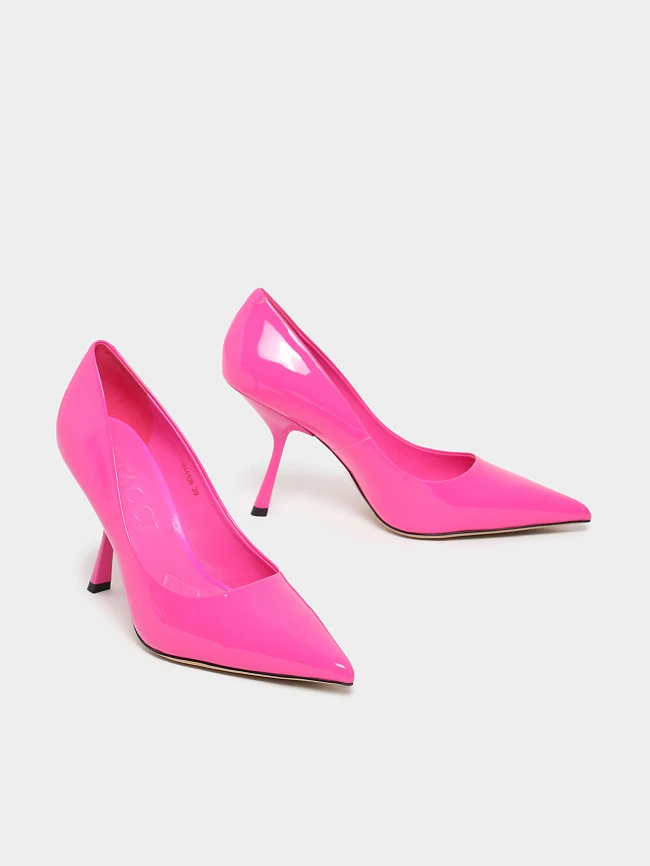 Туфли женские всесезонные, цвет фуксия, натуральная лаковая кожа 944108 | 3