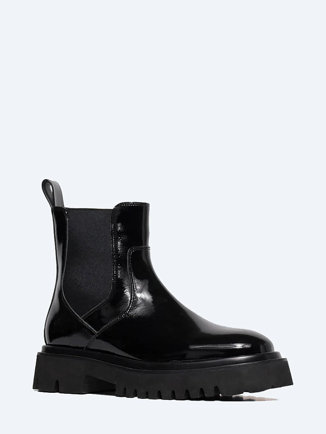 Ботинки женские демисезонные, цвет черный, натуральный наплак 1820328 | 1