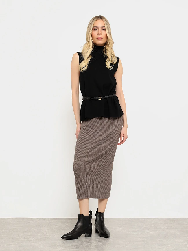 Ботильоны женские всесезонные, цвет черный, натуральная кожа 17VC404 | 8