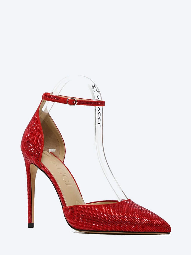 Туфли женские всесезонные, цвет красный, натуральный велюр 495714 | 1