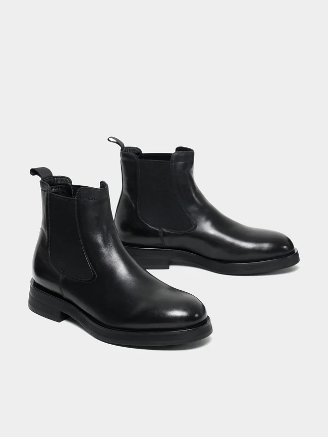 Ботинки мужские зимние, цвет черный, натуральная кожа M1022580M-1 | 3