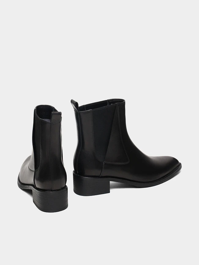 Полусапоги женские демисезонные, цвет черный, натуральная кожа 944268 | 3