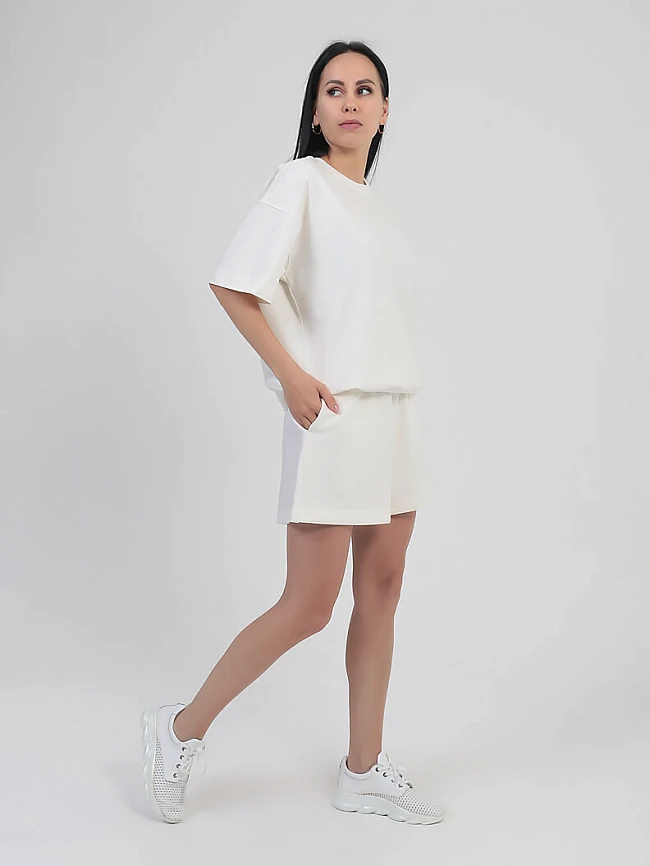 Костюм спортивный (футболка+шорты) женские всесезонные SP0422-09 | 2