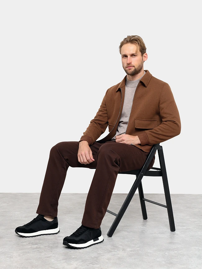 Кроссовки мужские демисезонные, цвет черный, натуральный спилок/текстиль/натуральная кожа M03102 | 11