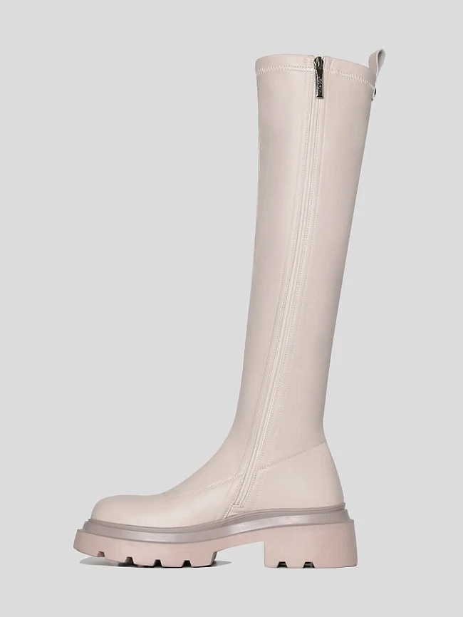 Сапоги женские демисезонные, цвет молочный, искусственная кожа 1847757 | 3