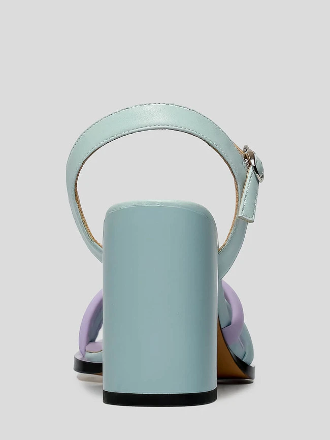 Босоножки 1398250 женские цвет синий, натуральная кожа и полимерные материалы 1398250         | 5