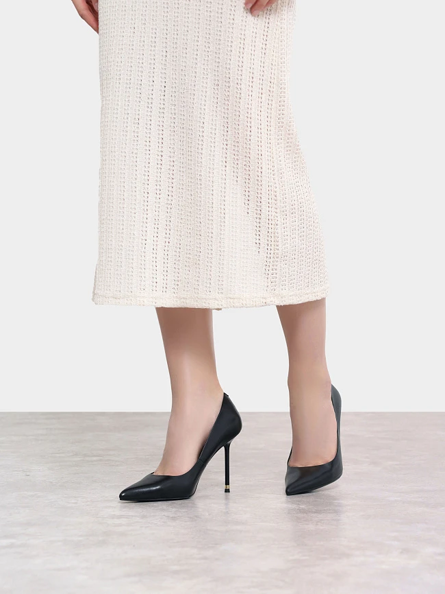 Туфли женские всесезонные, цвет черный, натуральная кожа 1493723 | 7