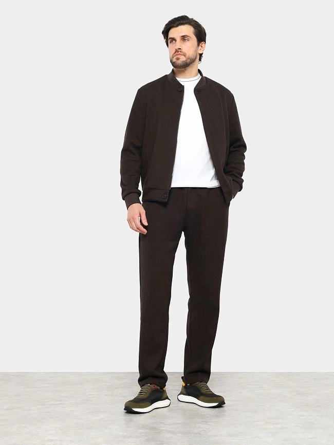 Кроссовки мужские демисезонные, цвет хаки, натуральный спилок/текстиль/натуральная кожа M03104 | 10