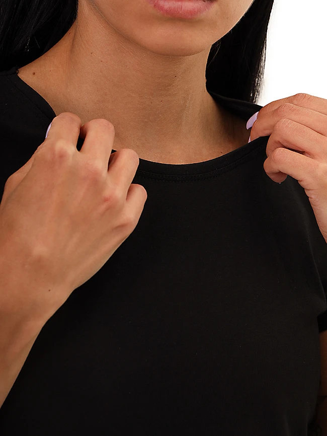 Комплект футболок TSWVP001 женские цвет черный, 95% хлопок, 5% спандекс TSWVP001        | 10