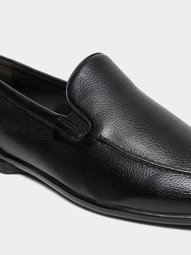 Лоферы мужские демисезон; лето;, цвет черный, натуральная кожа M262237 | 5