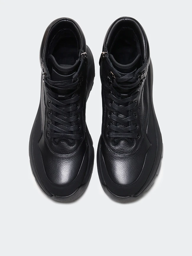 Ботинки мужские демисезонные, цвет черный, натуральная кожа M1782614 | 5