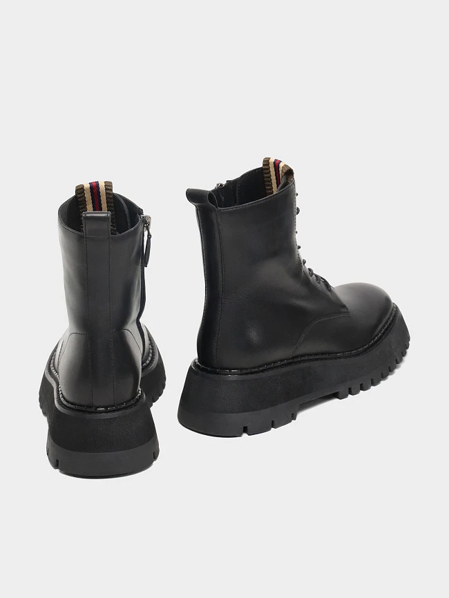 Ботинки женские демисезонные, цвет черный, натуральная кожа 1731161 | 4